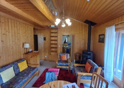 Comparatif avant et après rénovation salon à Chamoson (Valais)
