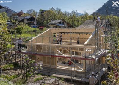 Construction chalet ossature bois Valais