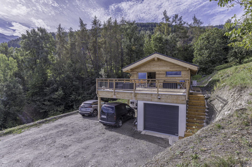 Chalet individuelle mélèze ossature bois Nendaz