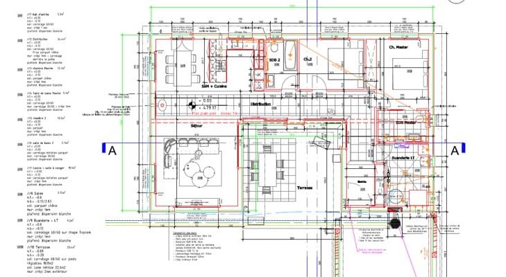 Plan d'exécution villa ossature bois